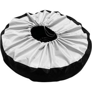 Spare Tire Cover with Handle,420D Oxford Cloth Portable Tire Totes,Tire Bag Against Dust and Scratches Tire Wheel Protector for RV Jeep(Fits Tire Diameters 22''-31'', M)