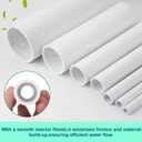 4 Inch PVC Pipe 34"(2.83FT) Long White Sch40 Industrial PVC Pipes for Home DIY, Greenhouse, Garden, Farm, Workshop, Furniture Grade(4" x 34"L)