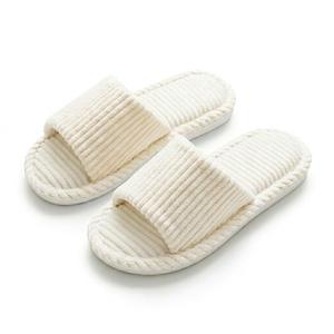 PXPUIQ Corduroy House Slippers for Women and Men - Soft Indoor Comfort Slides with Non-Slip Sole, Lightweight & Breathable