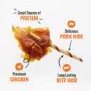 Good n Fun Triple Flavor Wings Chews for All Dogs, 12 Ounces, Treat Your Dog to Long-Lasting Chews Made With Chicken, Pork Hide and Beef Hide