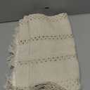 Alynsehom Macrame Table Runner Cream Beige Boho Table Runners with Tassels Hand Woven Cotton Table Runner Rustic Farmhouse Table Runners for Bohemian Kitchen Dining Table(12x95in)