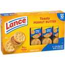 Lance Sandwich Crackers, Toasty Peanut Butter, 10 Individually Wrapped Packs, 6 Sandwiches Each (EXP 09/19/26)