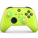 W&O Wireless Controller for With Xbox One, Xbox Series X/S, Xbox One X/S, PC, With RGB LED Light, Mappable Buttons, With 2.4GHZ Wireless Adapter Gamepad (Electric Volt)
