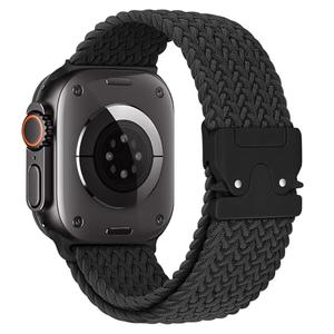 Braided Stretchy Solo Loop Compatible with Apple Watch Band 46mm 45mm 44mm 42mm 49mm for Men Women, Elastic Sport Nylon Strap Wristband with Sliding Buckle for iWatch Series 11 10 9 8 7 6 5 4 Ultra SE