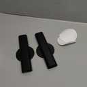 7" Wall-Mounted Flower Tube, Top/Bottom Open Vase, Wall Metal Flower Tube Decoration Holder for Flower Display, Home Office Living Room Bedroom Decoration with Adhesive Material, 2pcs(Black)