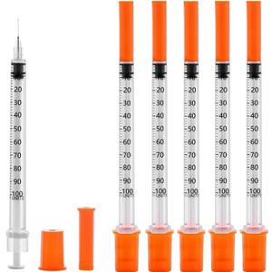 100 Pack 1ml/cc 31Ga Lab Supplies, Individually Package