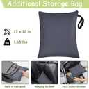 Infant Car Seat Travel Bag - Fits Infant Car Seats with Anti-Rebound Bar Base, Car Seat Airplane Bag for Chicco/Graco/Nuna/Cosco/Britax/Uppababy Baby Car Seat, Water Dirt Tear Resistant, Grey Upgrade