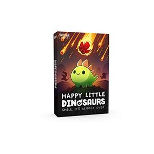 Unstable Games - Happy Little Dinosaurs Base Game - Competitive Sabotage Funny Card Game For Kids, Teens, Adults - 2-4 Players, Hand Management