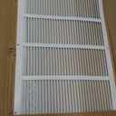 Return Air Grille 24x16(Duct Opening Size),Air Return Vent Cover,Flat Vent Cover,Rejillas De Aire Acondicionado Para Casa,Return Air Grilles,Outer Dimensions:25.75"Wx17.75"H(24"W x 16"H, Duct Opening)
