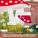 3 Pack Beginner Embroidery Kits for Adults DIY Starter Kit with,cross stitch kits for beginners,Stamped Patterns,Embroidery Hoop,Colorful Threads,Tools,Step by Step Instructions & Video Tutorial (mushroom)