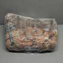 RELEANY Area Rugs 5ft Washable Non-Slip, Floral Vintage Distress Print Pattern Medallion Carpet for Living Room Bedroom Dining Room, Brick Red Rust Neutral Brown Burnt Orange