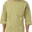 Chef Works Men's Morocco Chef Coat (Green, Size XL)