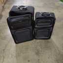 Travel Select Amsterdam Expandable Rolling Upright Luggage, Gray, 2-Piece Set