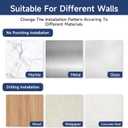 Adjustable Door Stoppers for Bottom of Door, 3.07-4.45 in Aluminum White Door Stop for Wall with Silicone Tip, Screw & Adhesive Installation