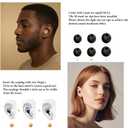 30dB Noise Cancelling Ear Plugs for Sleeping - Reusable Silicone Earplugs for Adults & Kids, Soft Ear Protection for Snoring, Concerts, Lawn Mowing, Travel & Work (6 Ear Tips with Case, Violet) (Medium)