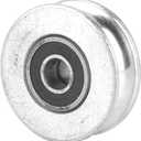 Wire Rope Wheel, Deep U Groove Pulley, Double Bearing Wheel Block Wire Rope Lifting Guide (diameter 48mm)