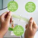 Nad's Facial Wax Strips - Hypoallergenic All Skin Types - Facial Hair Removal For Women - At Home Waxing Kit with 20 Face Wax Strips + 4 Calming Oil Wipes + Skin Protection Powder