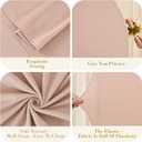 Nude Arch Covers Set of 2-7.2 and 6ft Nude Arch Backdrop Cover Spandex Wedding Balloon Arch Stand Covers for Baby Shower Birthday Party Bridal Shower Photo Arch Covers Stretchy Backdrop