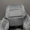 Reading Pillows for Sitting in Bed Adult, Back Pillow for Bed Sitting Up, Backrest Pillows with Shredded Foam for Adult&Teens, Support Pillow with Arms for Beds, Couch, Floor, 18in, Grey