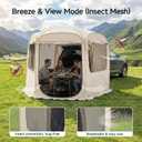 Alvantor 5 Person Pop Up SUV Tent,2 in 1 Car Tent & Camping Tent,Mosquito Screen & Waterproof PVC Multi-functiona for Car SUV Van Camping,Includes Heavy Duty Tarp & Storage Bag 8.6'L X8.6'W X6.7'H
