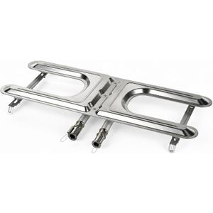 19 Inch Universal Gas Grill Burners, Stainless Steel H-Burner Replacement Parts, Grill Burner Replacement Parts for Charbroil, Barbeque Grill Accessories