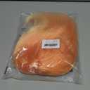 ANOGOL Hair Cap+ Short Orange Prestyled Ponytail Wigs Ginger Wig Short Orange Wig with Pigtail for Women Men Dark-orange Anime Cosplay Wigs Ginger Synthetic Hair for Halloween Party Costume