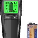 Stud Finder Wall Scanner, 5 in 1 Metal and Precise AC Live Wire Detector Edge Multifunctional Stud Sensor Finding Scanning with Digital LCD Display (Black)