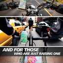 Bike & Motorcycle Phone Mount - For iPhone 16 (15, Xr, SE, Max/Plus), Galaxy S22 or any Cell Phone - Universal ATV, Mountain & Road Bicycle Handlebar Holder. +100 to Safeness & Comfort