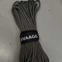 VVAAGG 1000 Paracord Rope, 50ft 12 Strand Parachute Cord for Crafting, DIY Projects, Survival Bracelets, Camping, Tent, Clothsline, Outdoor Hiking, Fishing (Gray, 50FT)