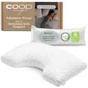Coop Home Goods Original Cut-Out Adjustable Pillow, King Pillow Size, Bed Pillow for Neck & Head Support, Memory Foam Pillows - Medium Firm for Side Sleeper, CertiPUR-US/GREENGUARD Gold, White