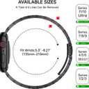 Bestig Compatible with Apple Watch Bands for Men Women 49mm 46mm 45mm 44mm 42mm(Series 3 2 1), Stainless Steel Metal Business Wristband Strap for iWatch Ultra Series 11 10 9 8 7 6 SE 5 4, Blue (Matte Blue/Polished Blue(No Case))