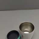 Owala SmoothSip Insulated Stainless Steel Coffee Tumbler, Reusable Iced Coffee Cup, Hot Coffee Travel Mug, Perfect for Cappuccino, BPA Free, 10 oz, Gray (Cloudscape)