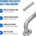 Mrhand Shower Safety Bars for Seniors, Handicap Grab Bars, 2 Pack 36 inch