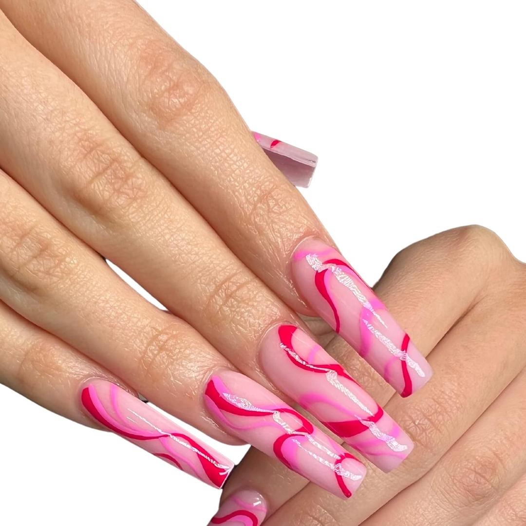 NABulous Soft Gel Square Shaped Gel Nail Tips XL Length - Durable Full Cover Nail Tips - Made From Real Soft Gel, 10 Sizes, 500 Pieces - Easy To Remove (Square XL)