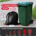 Reli. 30 Gallon Trash Bags Drawstring | 150 Count | Black | 30 Gallon Garbage Bags Heavy Duty | Large 30 Gal