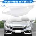 ACROPIX Headlight Lens Cover Headlight Headlamp Lense Clear Lens Cover for Kia Optima 2016-2018 Clear PC 1 Pcs Front Left Car