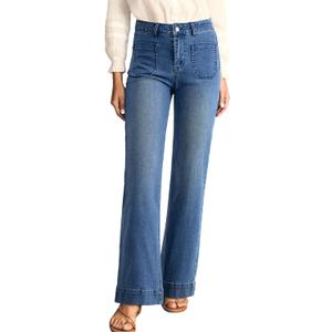 Astylish Women's Wide Leg Jeans High Waisted Stretchy Straight Leg Jeans Loose Trendy Denim Pants with Pocket 6