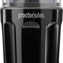 Proctor Silex Sound Shield Electric Coffee Grinder for Quiet Grinding, Stainless Steel Blades, Beans, Spices and More, 12 Cups, Black (80402)