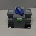 110V Dual Power Automatic Transfer Switch Dual Power Generator Changeover Switch 50HZ/60HZ (2P 63A Blue)