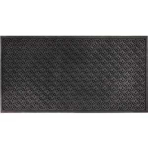 Large 47"x22" Durable Welcome Door Mat Outdoor, Non-Slip Rubber Door Mat- Heavy Duty Outdoor Mat for Front Door Entrance, Garage, Patio & High Traffic AreasLattice