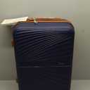 Carry On Luggage Set 22x14x9 Airline Approved Luggage Sets 3 Piece,Suitcases with Wheels,ABS Hard Case Luggage with TSA Lock Spinner Wheels(20 Inch,BP/TB) (Navy)