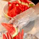 KLEEN CHEF 525 PCS Plastic Disposable Gloves Medium | Clear Disposable Gloves for Food Prep, Cooking, Cleaning, Food Handling (X-Large)