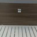 ChooChoo Farmhouse Coffee Table, Rustic Vintage Living Room Table with Shelf, 47 White