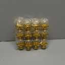 SHENLIU 36 Pack Plastic Mini Cake Stand with Dome Cover Chocolate Candy Cupcake Containers Dessert Display Plate with Clear Lid for Birthday Wedding Holiday Party Supplies (Gold)