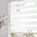 Persilux white Cordless/Corded Zebra Blinds for Windows Shades Light Filtering Roller Blinds & Shades  Size 34W