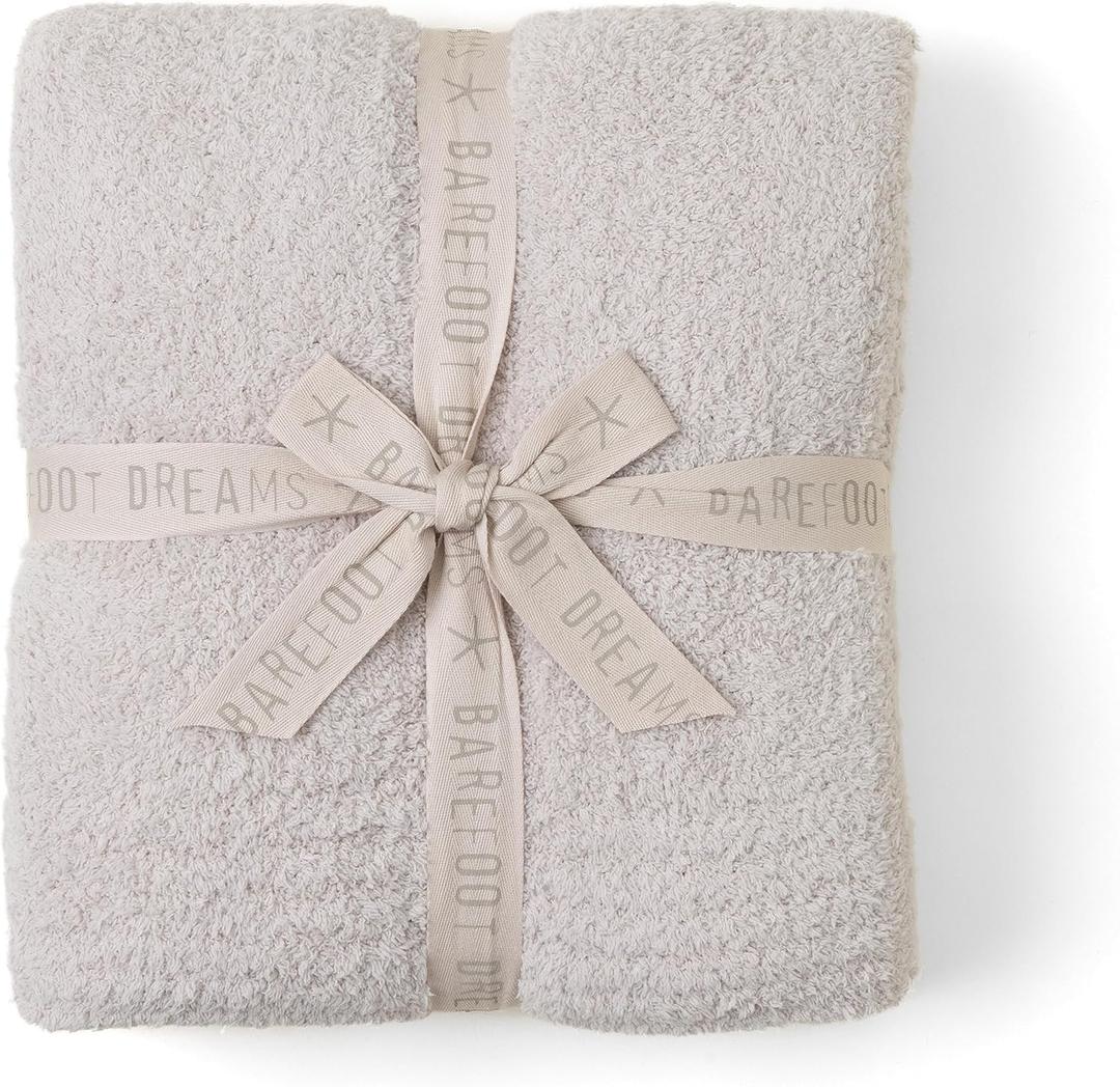 Barefoot Dreams CozyChic Throw, Stone, 54"x72"