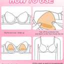 Push up Sticky Pads Bra Inserts,Double Sided Sticky Adhesive Bra Pads for Bikini Swimsuit Sports Daily Use