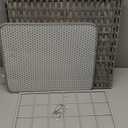 Snughome Cat Litter Box Enclosure Furniture Hidden with Cat Litter Mat, Hidden Cat Washroom Furniture with Door, Handwoven Rattan Cat Washroom Box, Indoor Pet House for Living Room, Bedroom(Grey) (20.87"L x 16.93"W x 22.44"H)