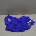 c One Piece Swimdress Tummy Control Ruffle Swimsuit for Women Tie Knot Swim Dresses V Neck Bathing Suit Skirt Royal Blue, M