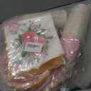 200Pcs Floral Tea Cups and Saucers for Tea Party Supplies, Disposable Tea Cups with Handle and Paper Napkins Dinnerware for Floral Theme Birthday Wedding Bridal Shower Baby ShowerPink